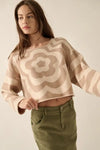Floral Stripe Sweater