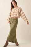 Floral Stripe Sweater