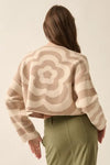 Floral Stripe Sweater