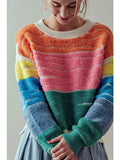 Stripe Color Block Sweater