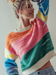 Stripe Color Block Sweater