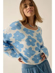 Floral Knit Sweater
