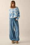 Floral Knit Sweater