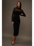 Glitter Dot Velvet Skirt