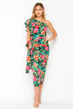 Floral Print Midi Dress