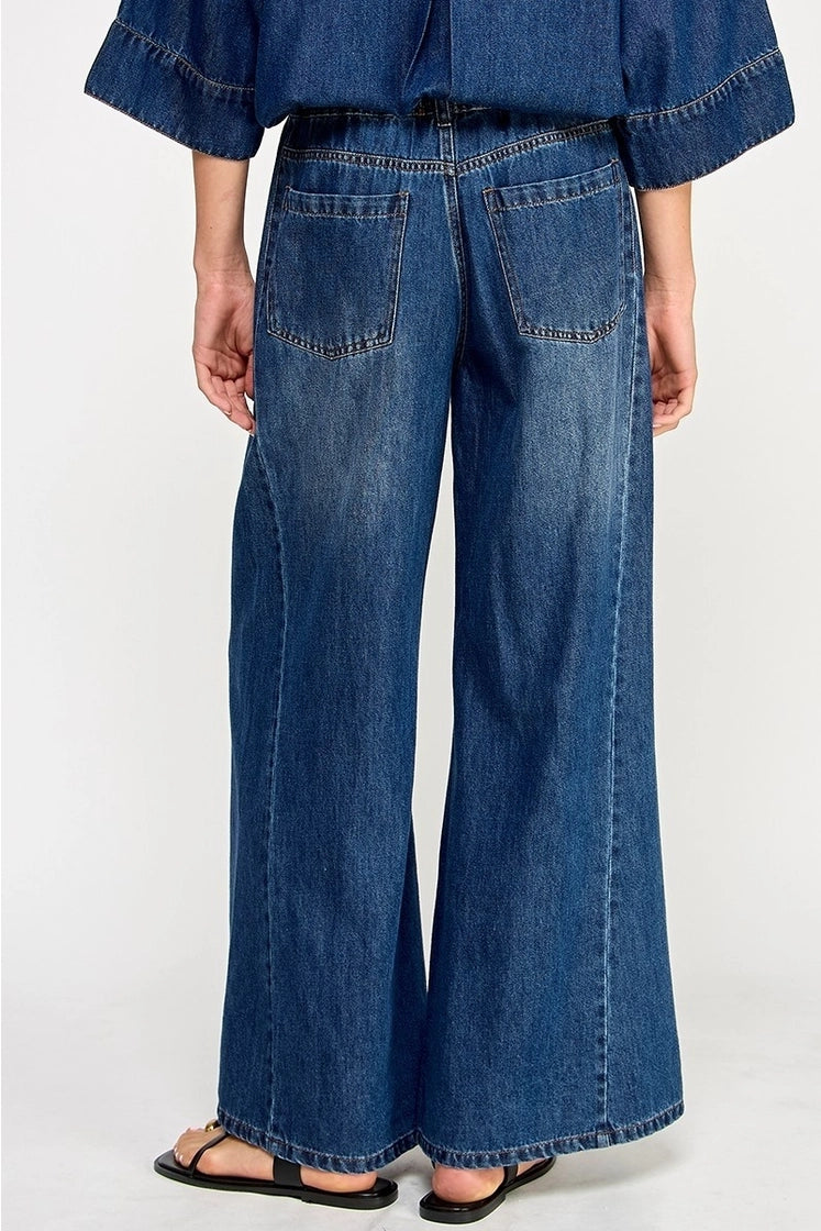 Denim Wide Leg Pant