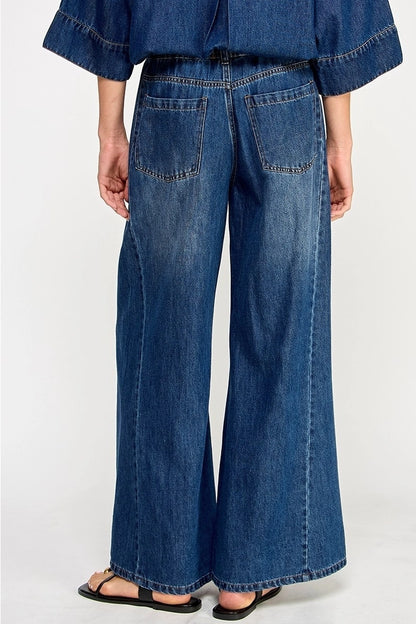 Denim Wide Leg Pant