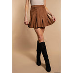 Suede Mini Skirt