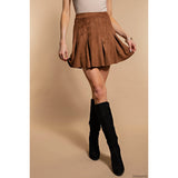 Suede Mini Skirt