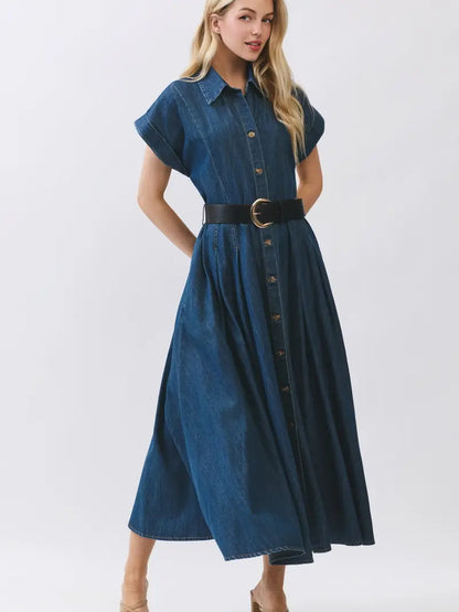 Denim Button Down Dress