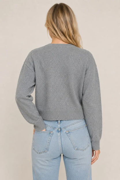 Winter Village Scenic Cardigan Sweater