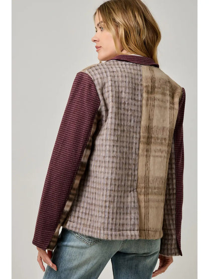 Plaid Mixed Sports Coat