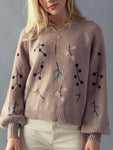 Branch Embroidery Sweater