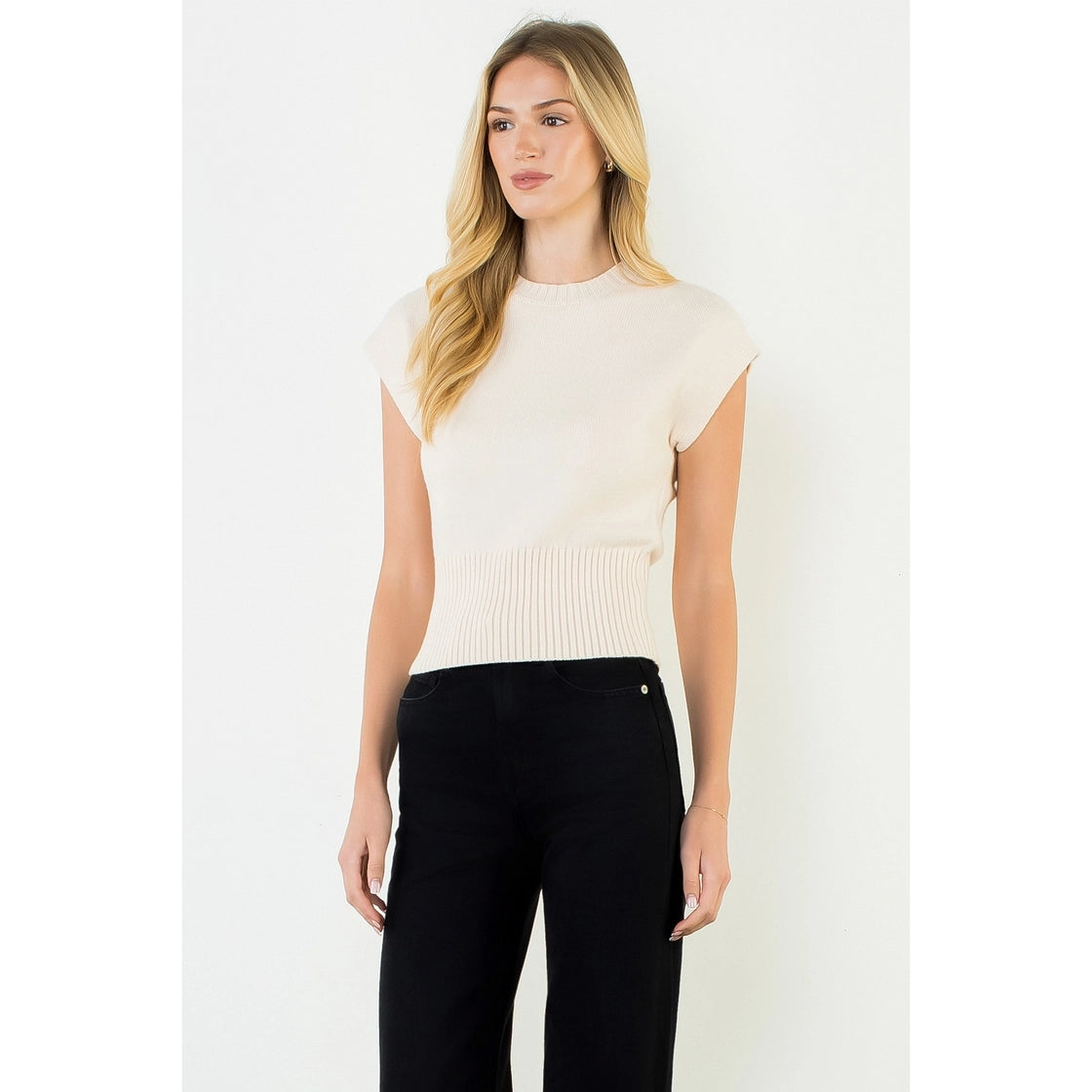 Mallory Sleeveless Sweater Top
