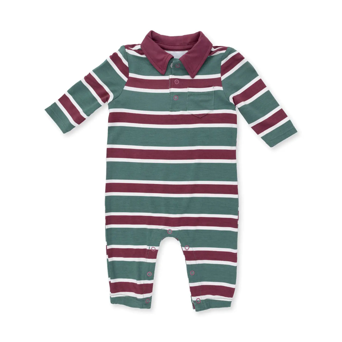 Rugby Striped Polo Romper