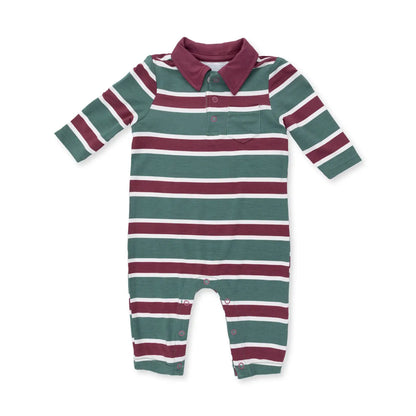 Rugby Striped Polo Romper