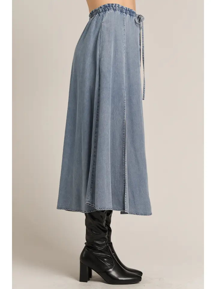 Denim Midi Skirt ~SALE $29.60~