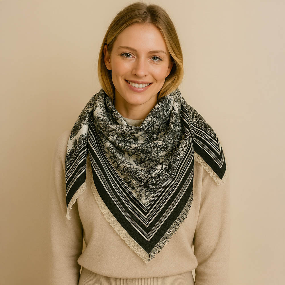 Elegant Floral Scarf