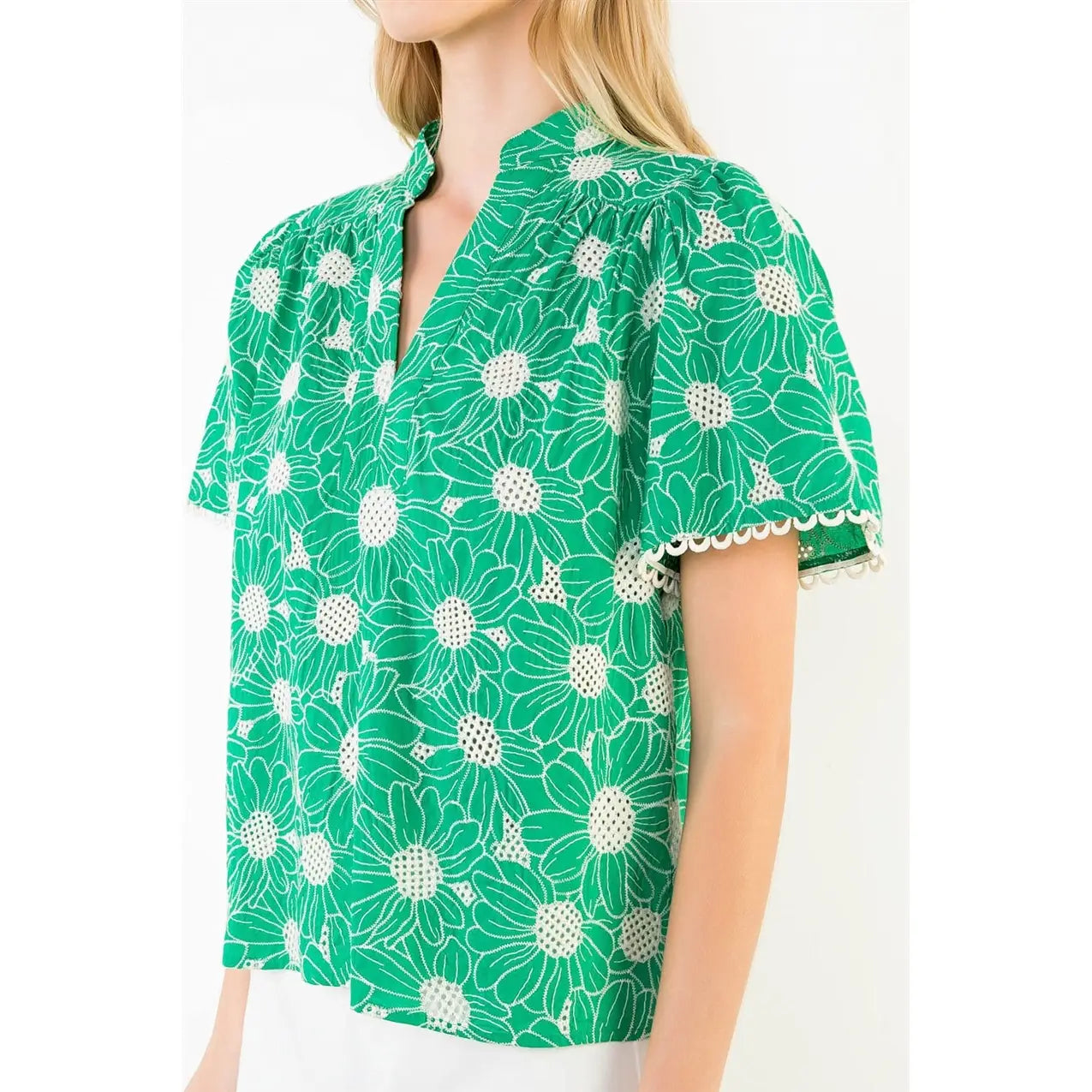 Emmy Floral Embroidery Top