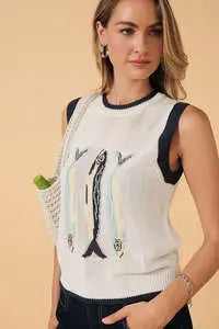 Fish Sweater Vest