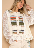 Lace Sleeve Sweater