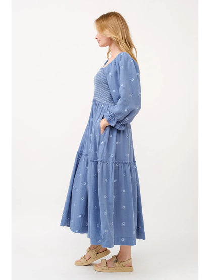 Flower Smocked Maxi ~SALE $43.20~