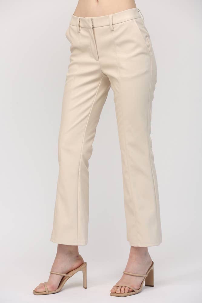 Faux Leather Flare Pant ~SALE $28.80~