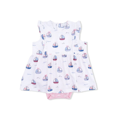 Bubbly Sailboat Bodysuit Dress