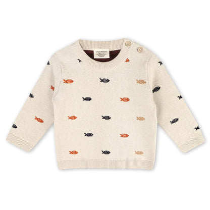 Fishes Jacquard Sweater
