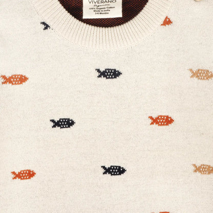 Fishes Jacquard Sweater