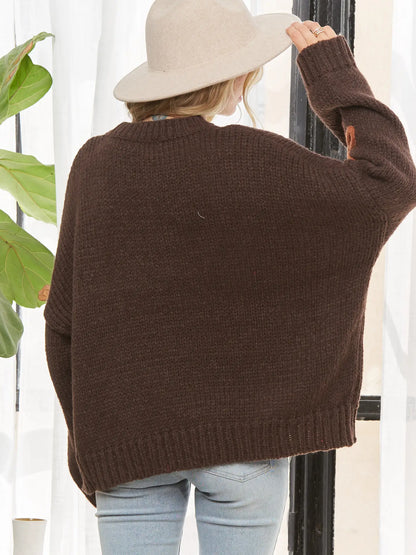 Floral Applique Sweater (More Colors)