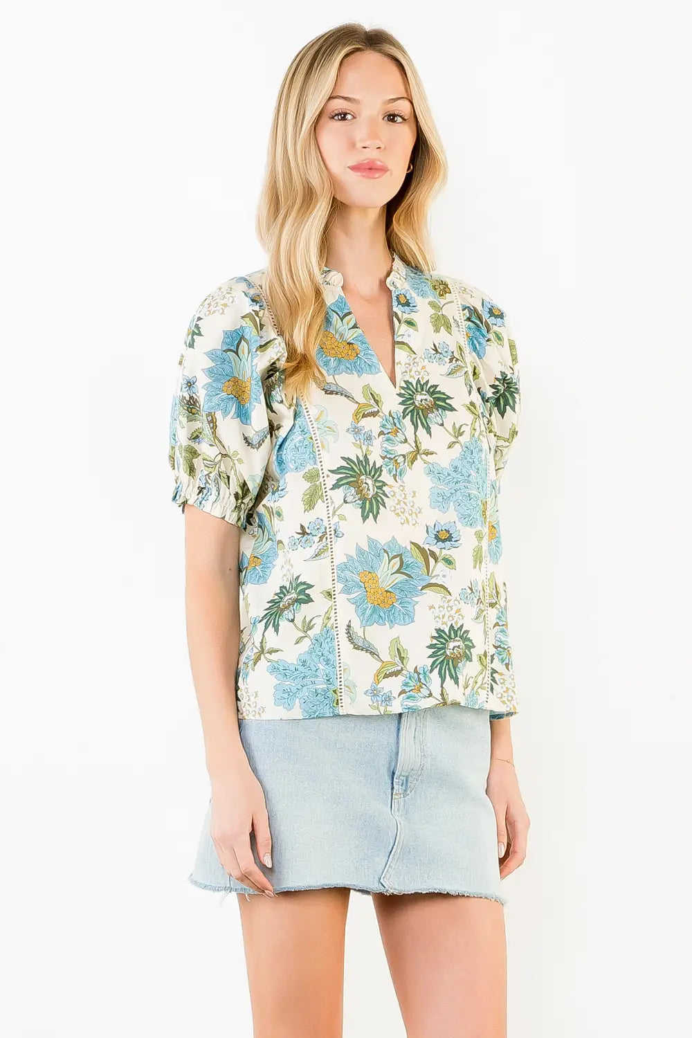 Penny Lace Trim Top