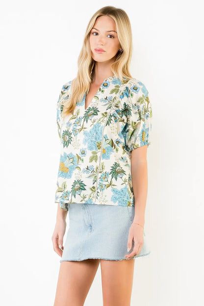Penny Lace Trim Top