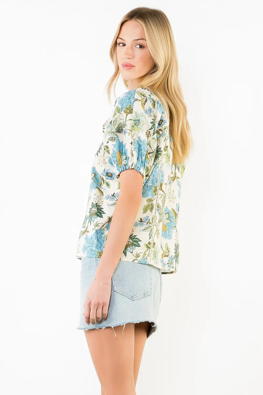 Penny Lace Trim Top