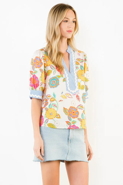 Mandy Floral Pattern Top