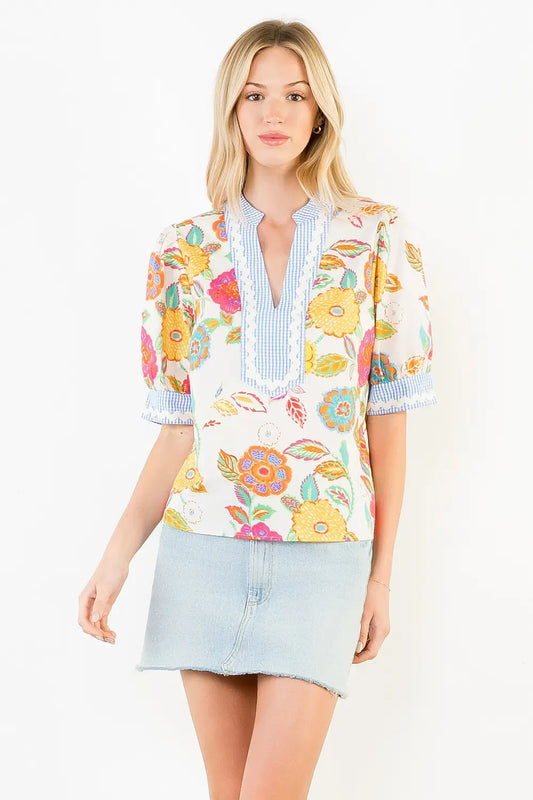 Mandy Floral Pattern Top