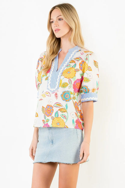 Mandy Floral Pattern Top