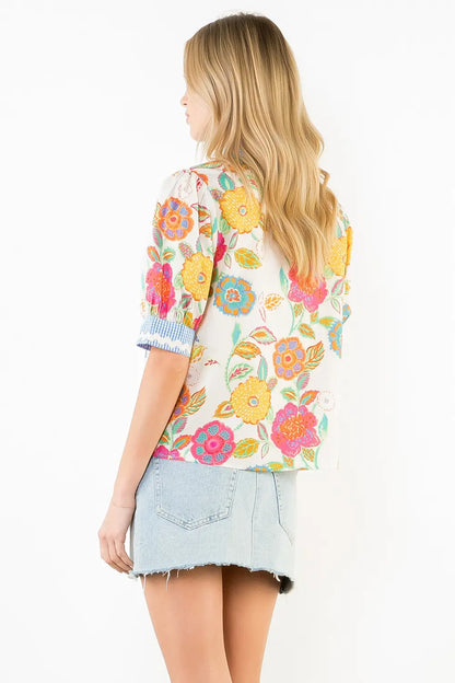 Mandy Floral Pattern Top