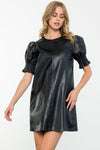 Leather Mini Dress