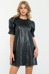 Leather Mini Dress