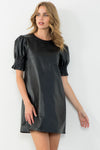 Leather Mini Dress
