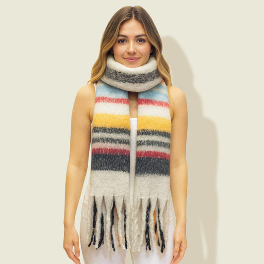 Fuzzy Fringe Scarf