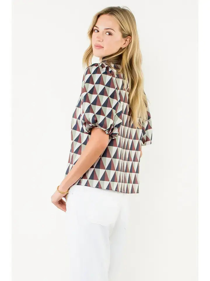 Lacey Geometric Top