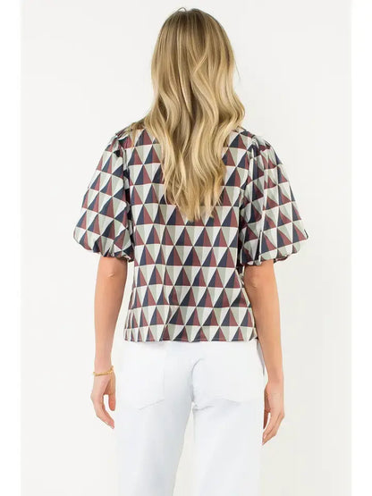 Lacey Geometric Top
