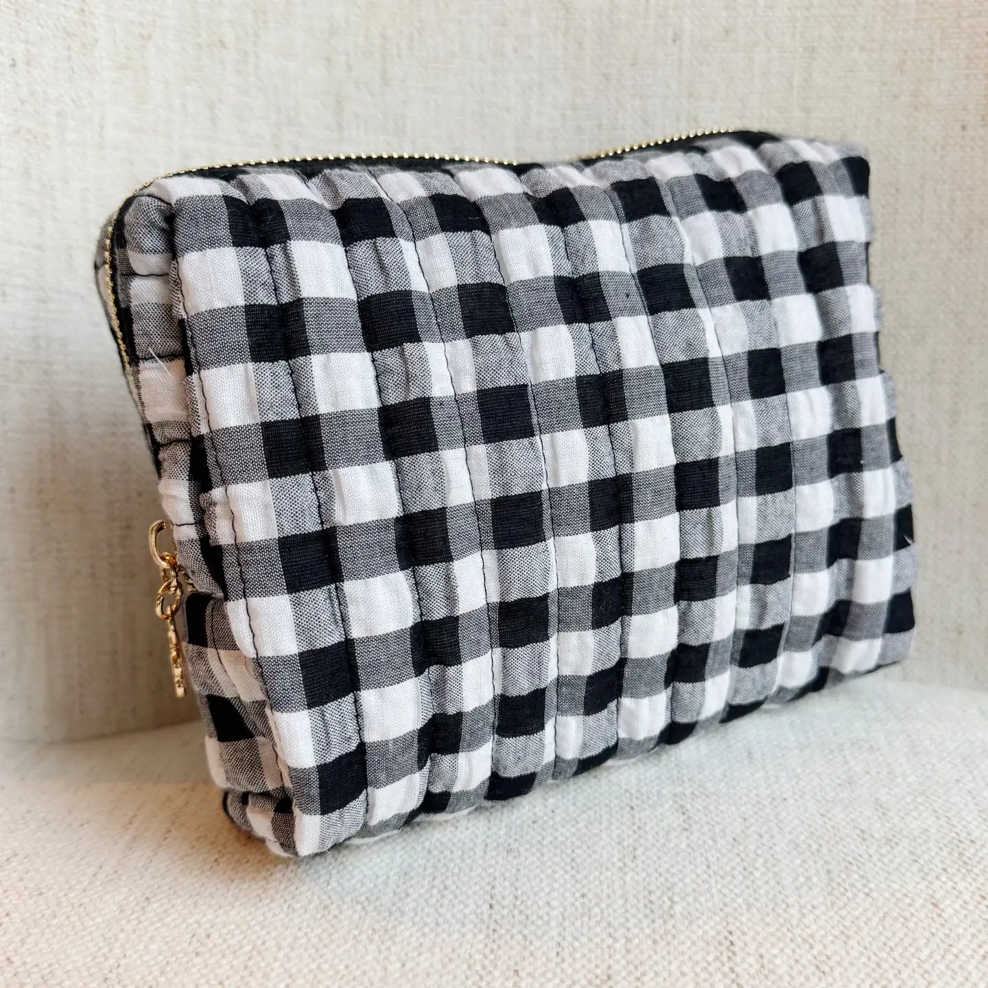 Gingham Cosmetic Bag