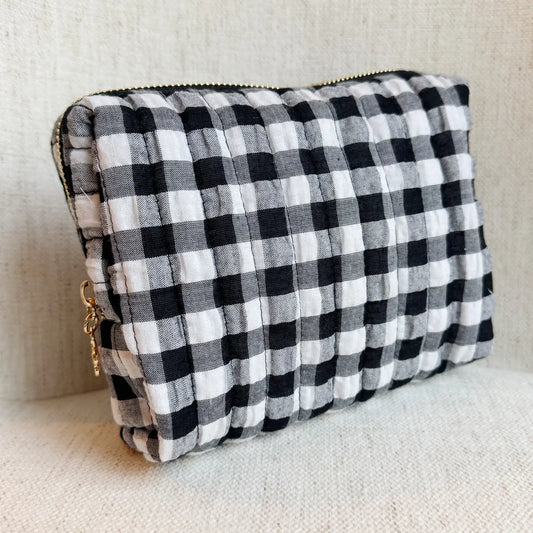 Gingham Cosmetic Bag