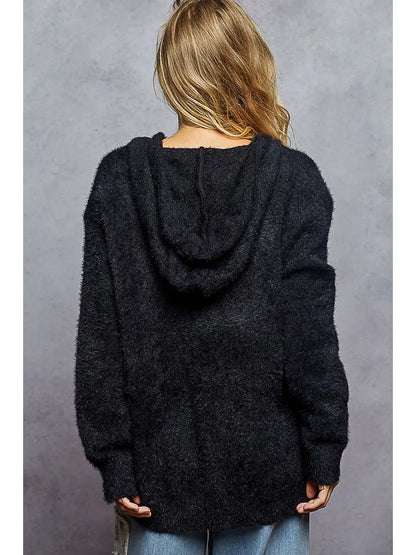 Graphic Sweater Jacket