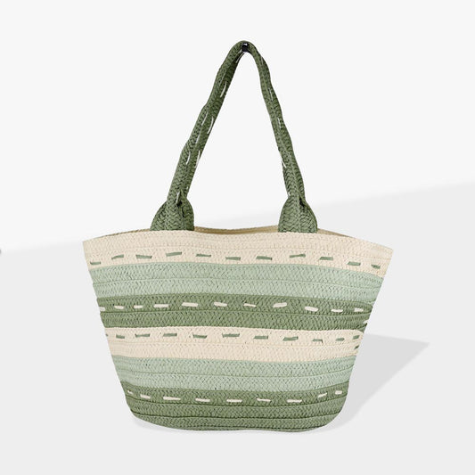 Olive Straw Bag