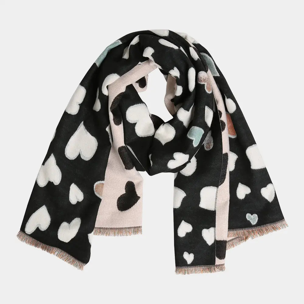 Heart Pattern Scarf (More Colors)