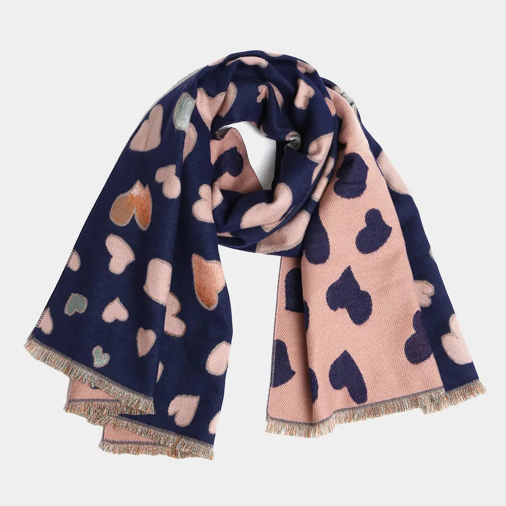 Heart Pattern Scarf (More Colors)